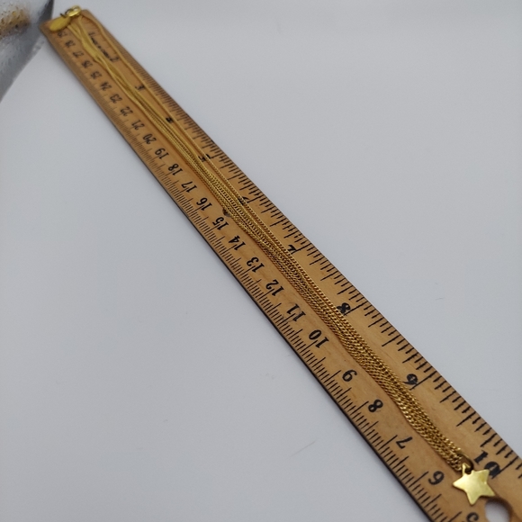 Vintage Maison Scotch Beautiful Goldtone 3 Strand Necklace. - Picture 9 of 11